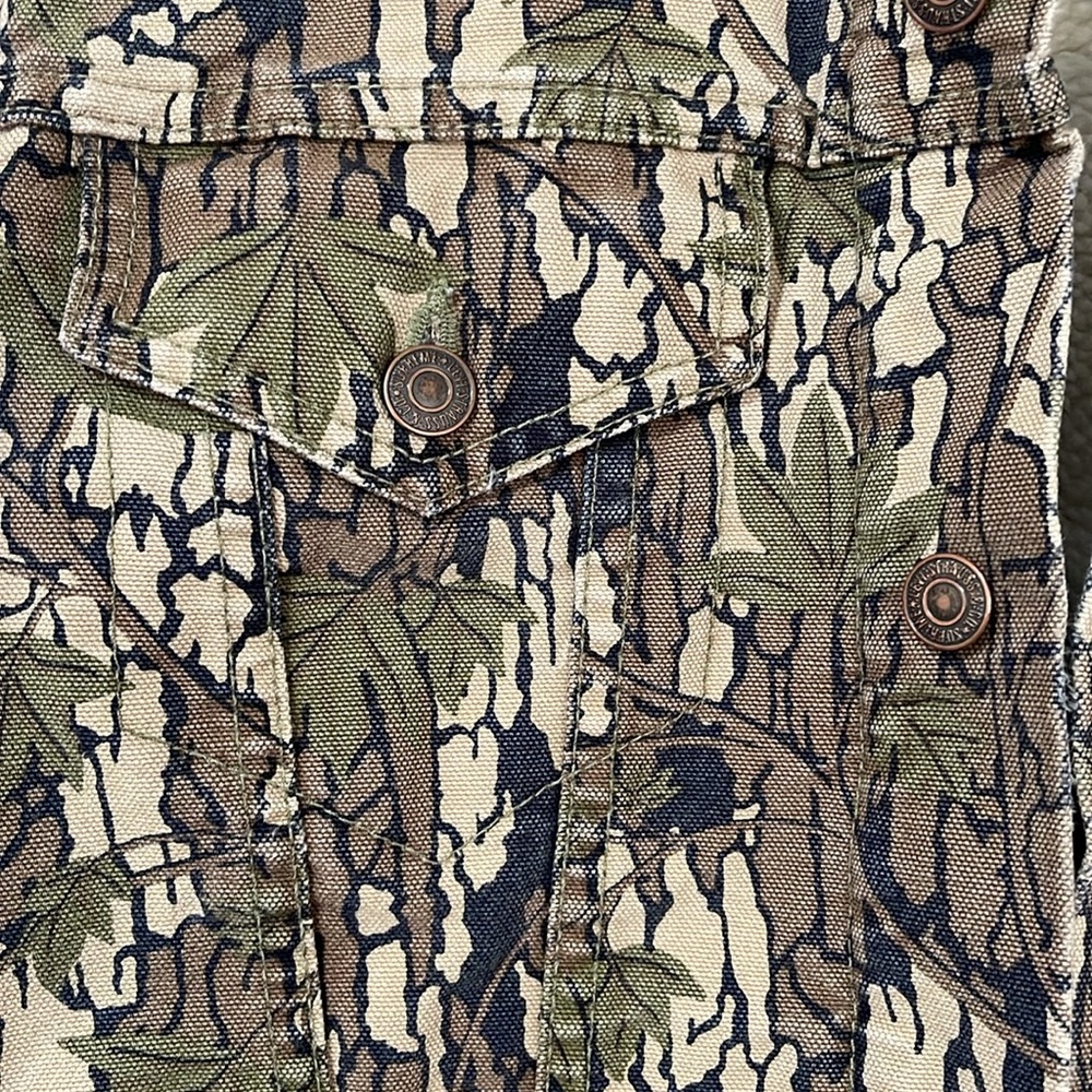 ☀️Sale☀️ Supreme x Levi’s Bark Camo Sherpa Trucker Jacket FW 2013 size large - Picture 4 of 10